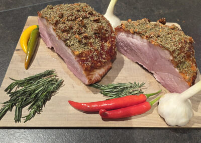 Braten mit Gewürz